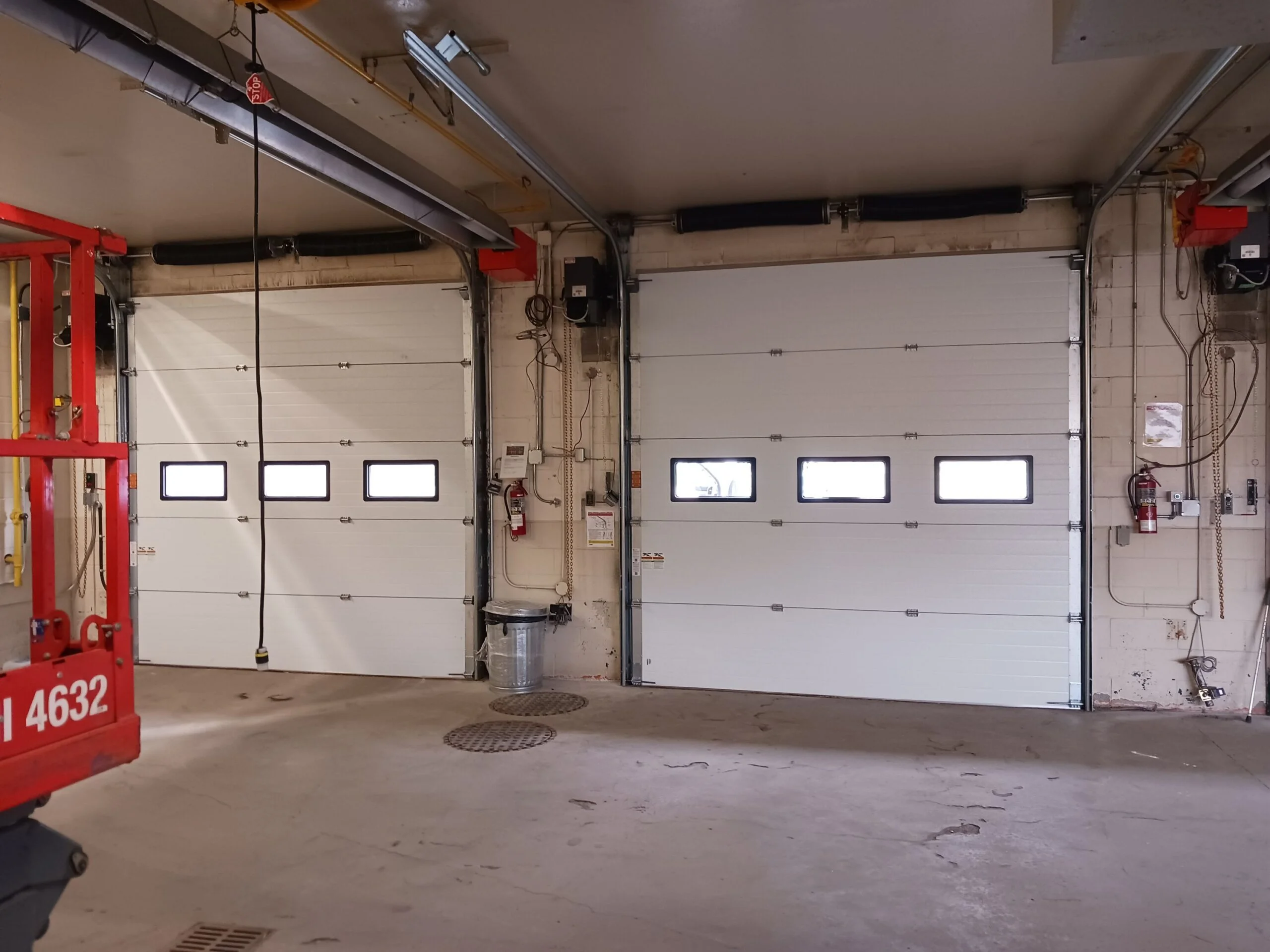 Six-door commercial fleet garage service.